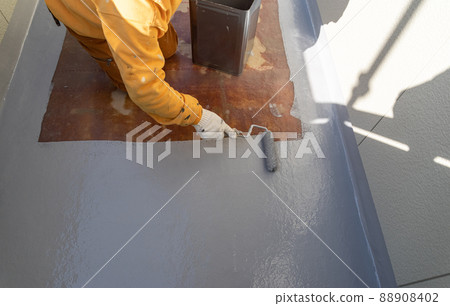 Waterproof painting on the balcony Waterproof painting on the balcony 88908402