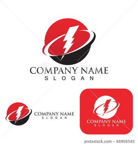 Thunderbolt logo and symbol vector Thunderbolt logo and symbol vector 88908585