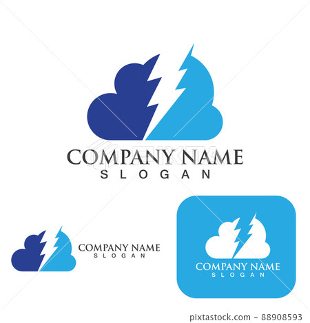 Thunderbolt logo and symbol vector Thunderbolt logo and symbol vector 88908593