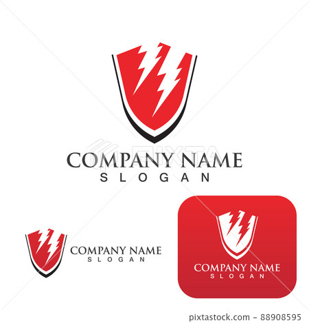 Shield Thunder Logo And Symbol Shield Thunder Logo And Symbol 88908595