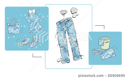 Jeans upcycle and downcycle 88908690