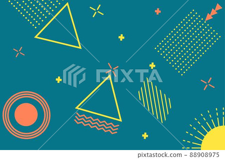 Geometric background, pattern, texture for poster, card, social media cover. Colorful, bright vector illustration Geometric background, pattern, texture for poster, card, social media cover. Colorful, bright vector illustration 88908975