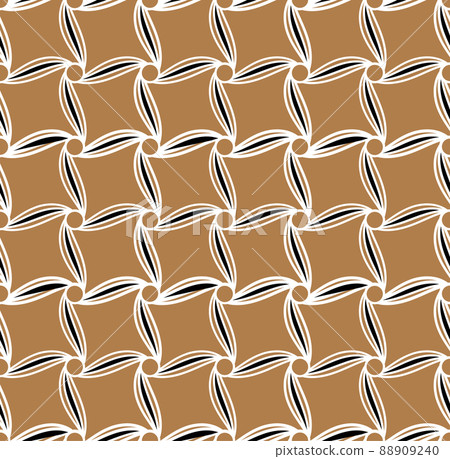 Geometric seamless pattern with intertwined bands. Wrapping paper. Tiling. Abstract background 88909240