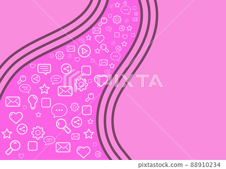 Icons symbolizing successful online communication colleagues achieving teamwork. Flowy symbols representing network connection partnership accomplishing newest project goals. Icons symbolizing successful online communication colleagues achieving teamwork. Flowy symbols representing network connection partnership accomplishing newest project goals. 88910234