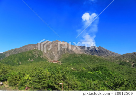 [Kagoshima Prefecture] Sakurajima seen from Yunohira Observatory 88912509