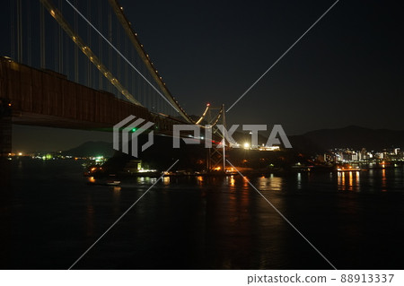 Shimonoseki, Yamaguchi, Tourism, Kanmon Strait, Kanmon Bridge, 88913337