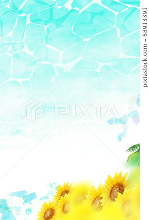 Midsummer sunflower background material Midsummer sunflower background material 88913391