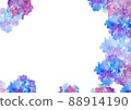 七彩繡球花框 88914190
