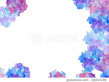 七彩繡球花框 88914190