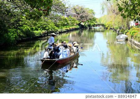 Fukuoka Prefecture Suigo Yanagawa River Boat Fukuoka Prefecture Suigo Yanagawa River Boat 88914847