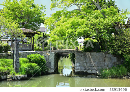 Yanagawa City, a landscape with a digging, Yanagawa Castle Moat Water Gate 88915696