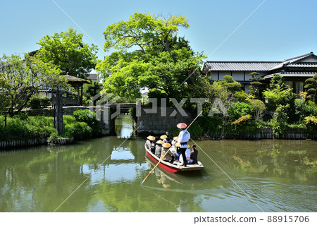 柳川市，有挖掘的風景，柳川城護城河水門 88915706