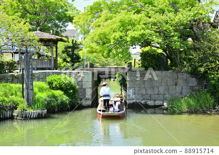 柳川市，有挖掘的風景，柳川城護城河水門 88915714