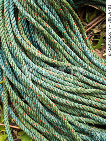 Roll bristly of green nylon rope Roll bristly of green nylon rope 88916781