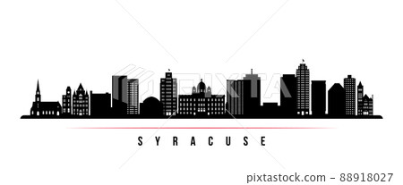 Syracuse skyline horizontal banner. 88918027