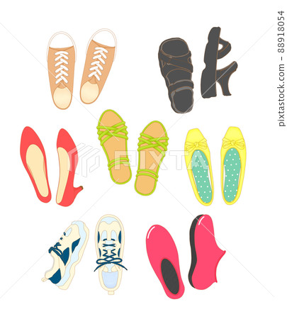 女鞋的插圖集 88918054