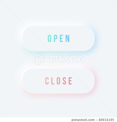 Neumorphism Icons set.  88918195