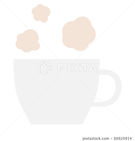Image material of hot drink: Cup and steam seen from the side 88920914