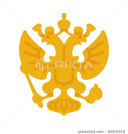 Double-headed Eagle as Coat of Arms of Russia Vector Illustration Double-headed Eagle as Coat of Arms of Russia Vector Illustration 88920919