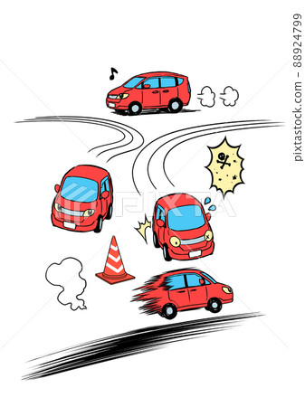 Car deformed illustrations & effects Car deformed illustrations & effects 88924799
