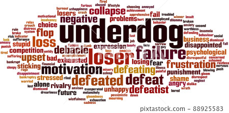 Underdog word cloud Underdog word cloud 88925583
