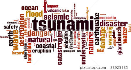 Tsunami word cloud Tsunami word cloud 88925585