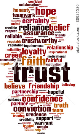 Trust word cloud Trust word cloud 88925586