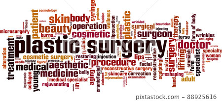 Plastic surgery word cloud 88925616
