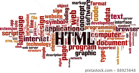 HTML word cloud 88925648