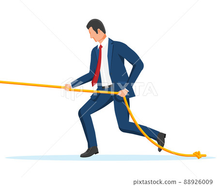 Businessman Pull of Rope 88926009