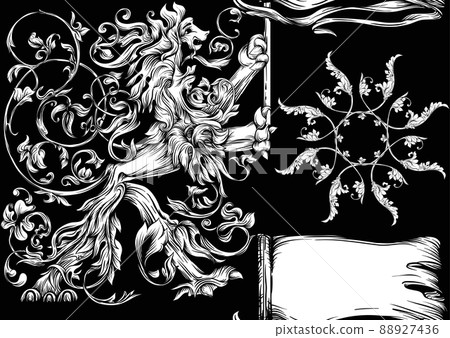 Seamless pattern, background In baroque, rococo, victorian, renaissance style. Seamless pattern, background In baroque, rococo, victorian, renaissance style. 88927436