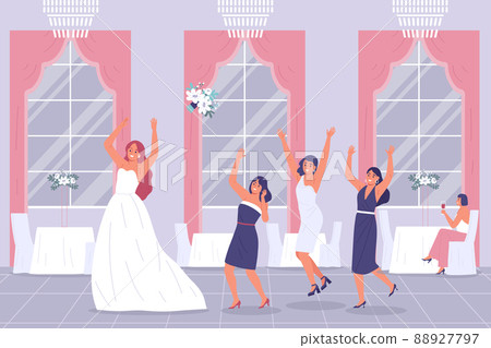 Bride Bouquet Wedding Composition 88927797