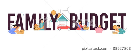 Family Budget Text Composition 88927808