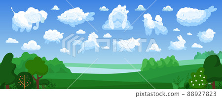 Animal Clouds Colored Composition 88927823