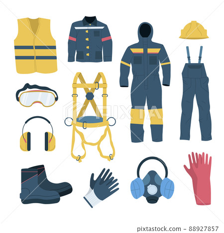 Personal Protective Equipment Flat Set 88927857