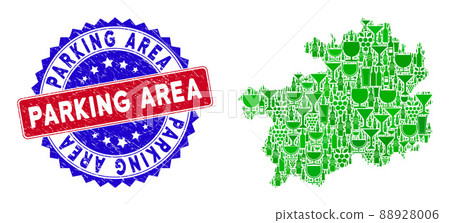 Bicolor Parking Area Distress Stamp and Winery Composition of Guizhou Province Map Bicolor Parking Area Distress Stamp and Winery Composition of Guizhou Province Map 88928006