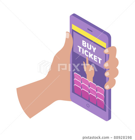 Buying Tickets Icon 88928198