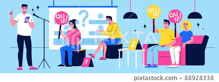 Tv Quiz Illustration 88928338