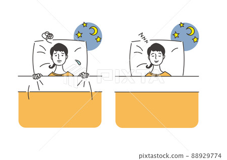 Set of sleeping women 88929774