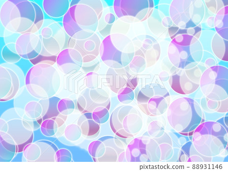 紋理呈虹彩肥皂泡圓圓球光澤透明虛擬背景 88931146