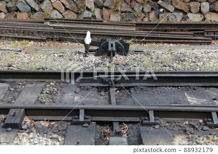 [Manual turnout (switching machine) used in Japan in the past] 88932179