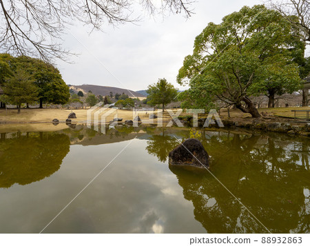 Nara Park Kasuga Garden Pond and Deer Nara Park Kasuga Garden Pond and Deer 88932863