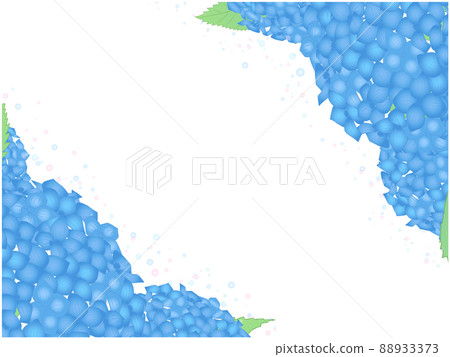 Hydrangea frame ④ (name, blue) Hydrangea frame ④ (name, blue) 88933373