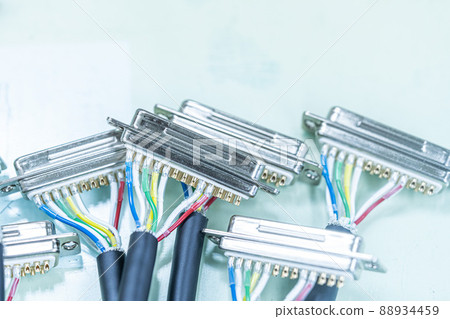 Wires connected to the machine Wires connected to the machine 88934459