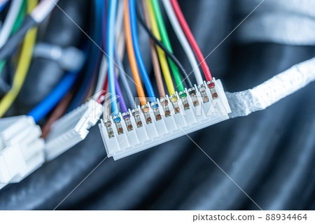 Wires connected to the machine Wires connected to the machine 88934464