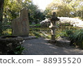 Tensha-en Garden Monument and Shiratama Up Wisteria 88935520