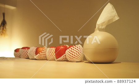 Apples and tissue box Apples and tissue box 88937124