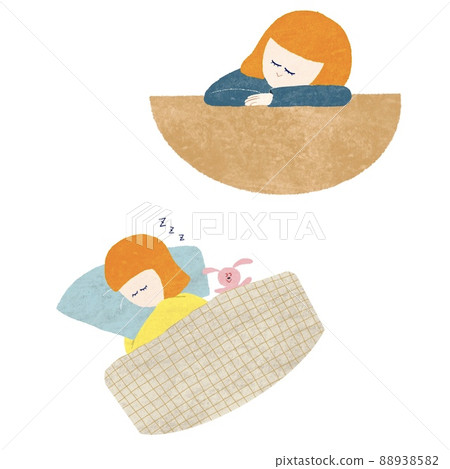 A sleeping person 88938582