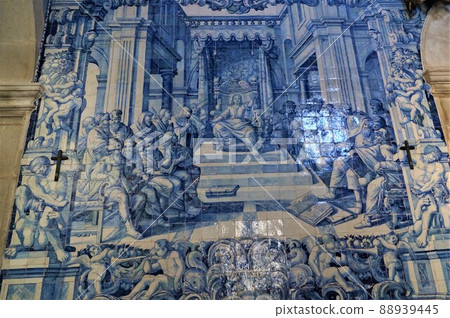 Viana do Castelo Azulejo in the Church of Santa Luzia 88939445