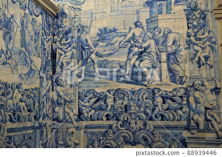 Viana do Castelo Azulejo in the Church of Santa Luzia 88939446